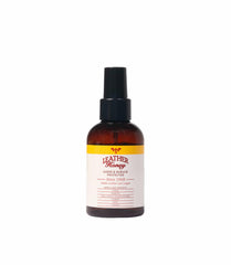 Leather Honey suede protector spray bottle demonstrates easy application and water resistance.