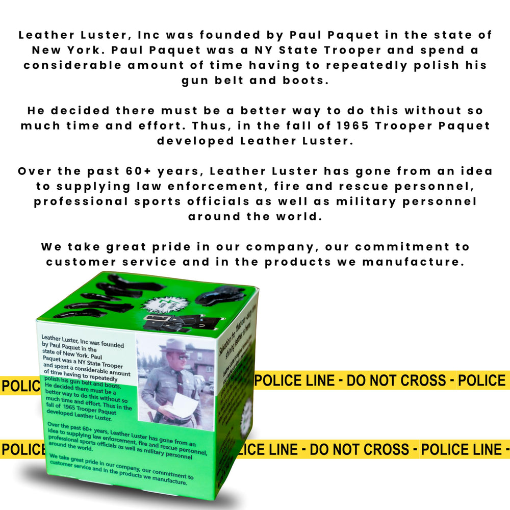 Leather Luster patent leather finish for lasting gloss