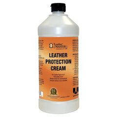 Leather Master Leather Protection Cream 1L bottle protects leather from daily stains.