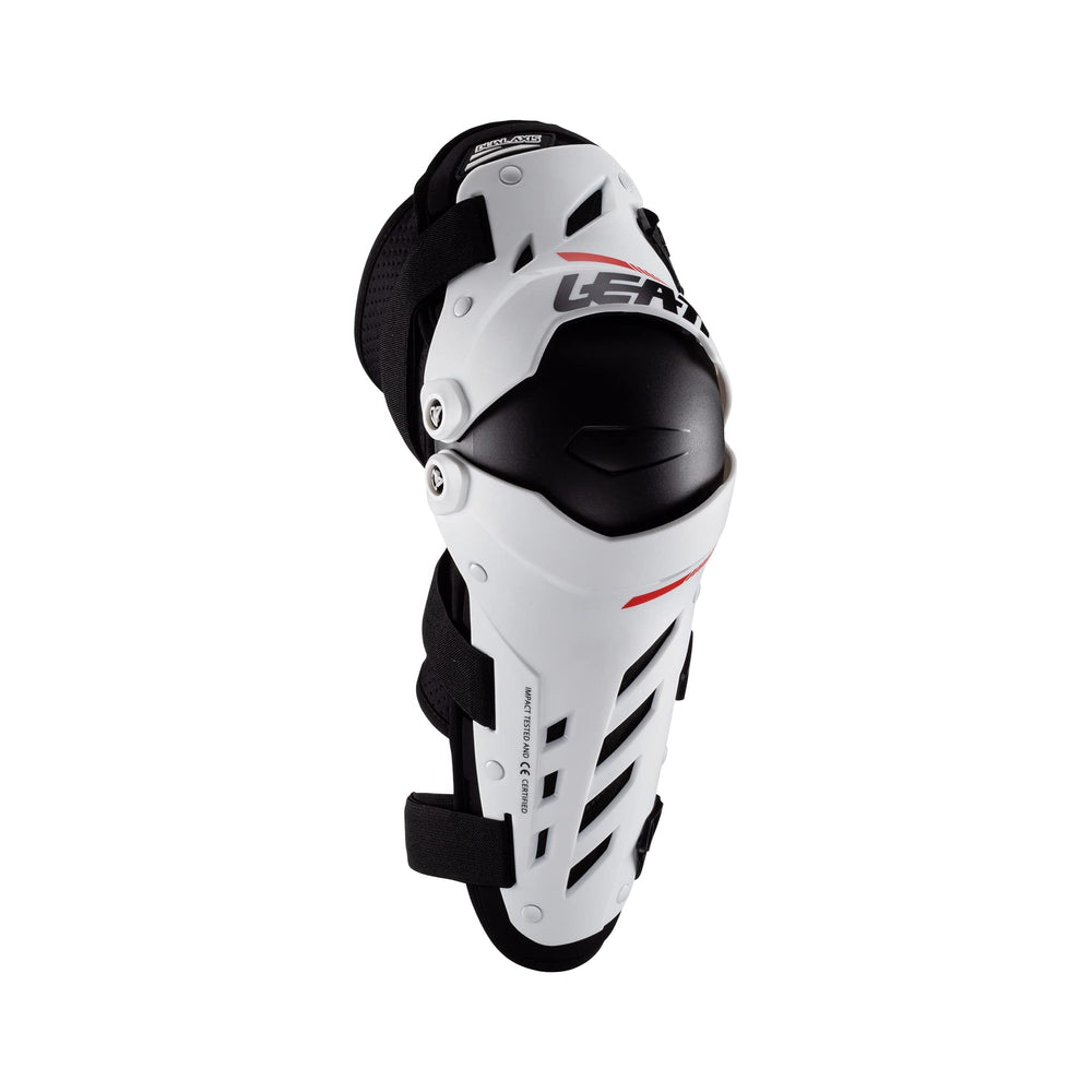 Leatt 2022 Dual Axis Knee Guards side view with ventilation panels for airflow.