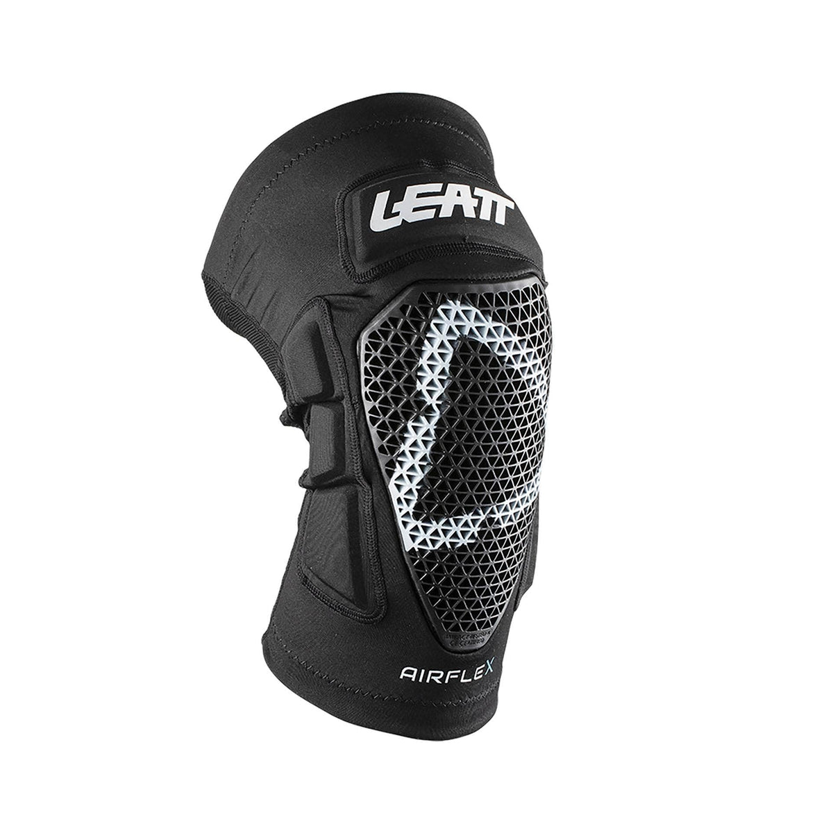 Leatt AirFlex Pro knee guard front view showing slim protection for enduro riding