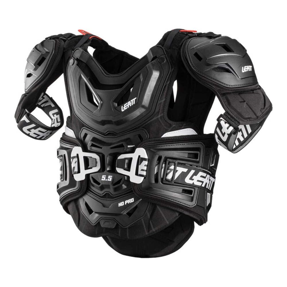 Leatt Brace 5.5 Pro HD front view for full chest protection on trails