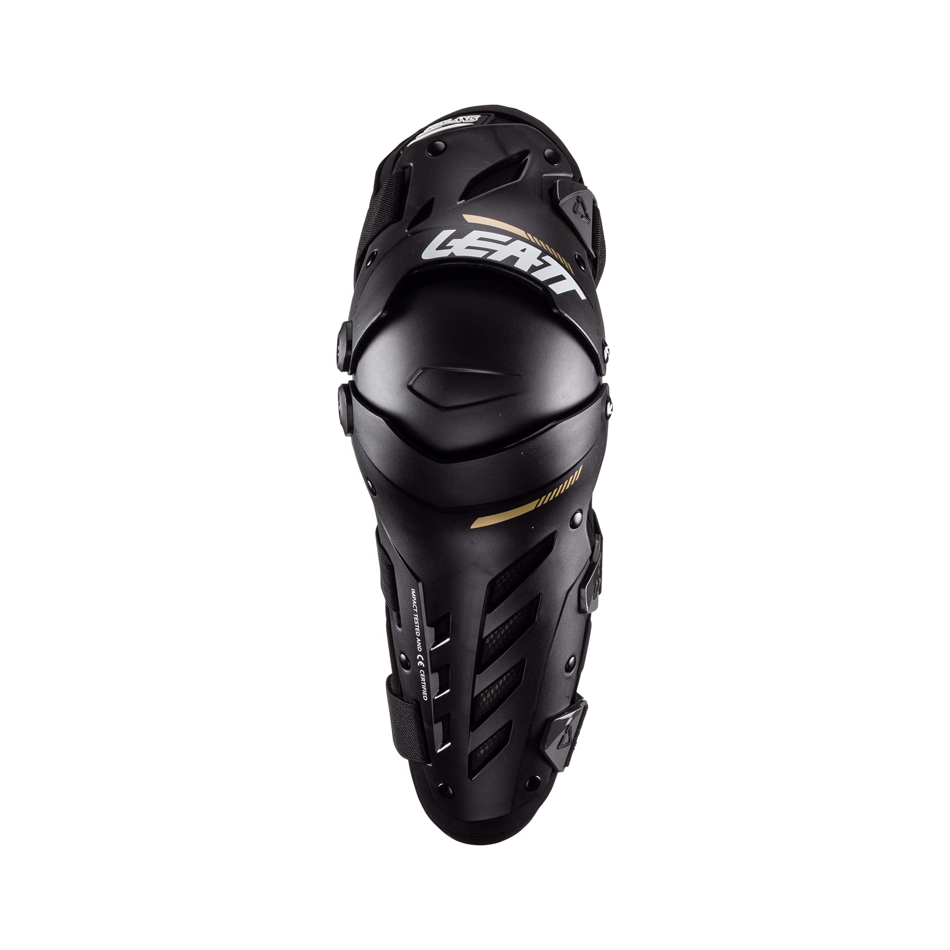 Leatt Dual Axis Knee Guards XX-Large black, close-up padding, demonstrating comfort and support.