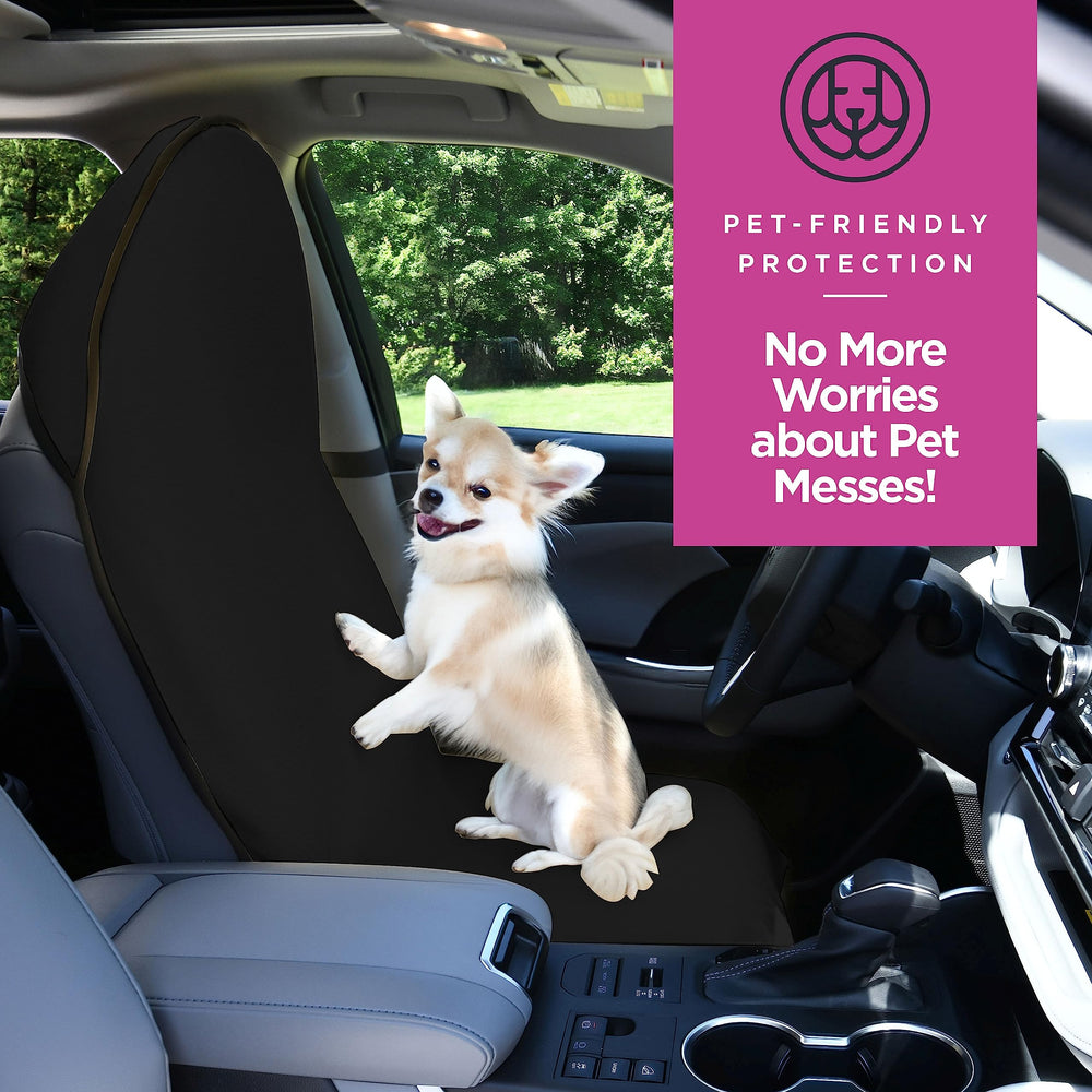 Lebogner front-seat protector keeps leather and upholstery looking new.