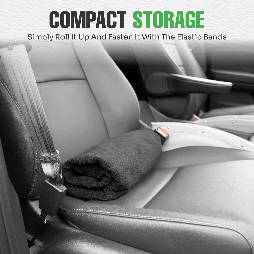 Lebogner roll-up design stores compactly between rides.