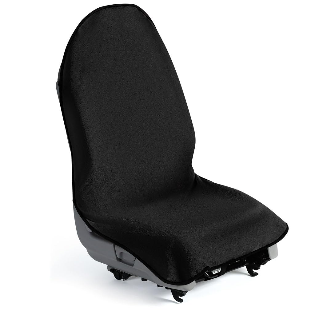 Lebogner waterproof seat towel with full-coverage helps keep car seats clean.