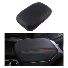 LECART armrest cover for Jeep Gladiator center console protects with premium black leather.