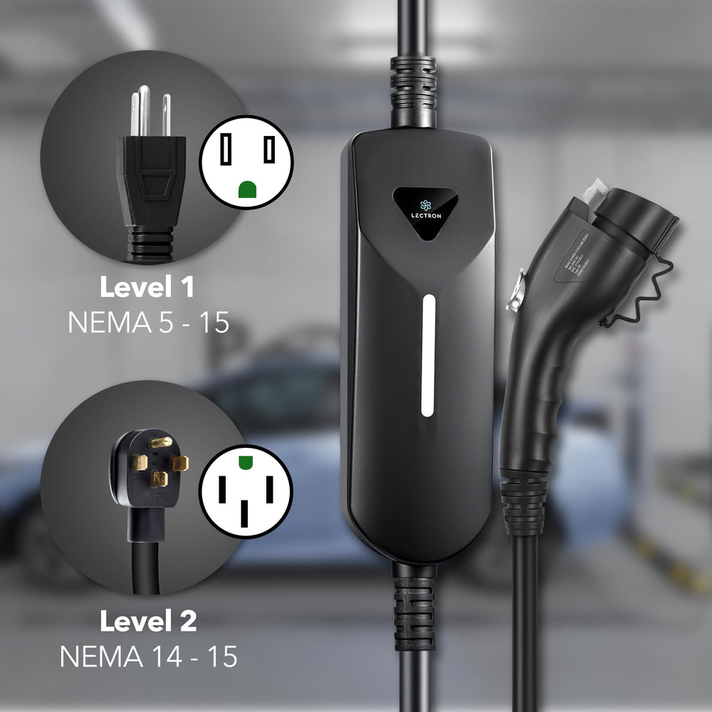 Lectron charging in a residential driveway for everyday use