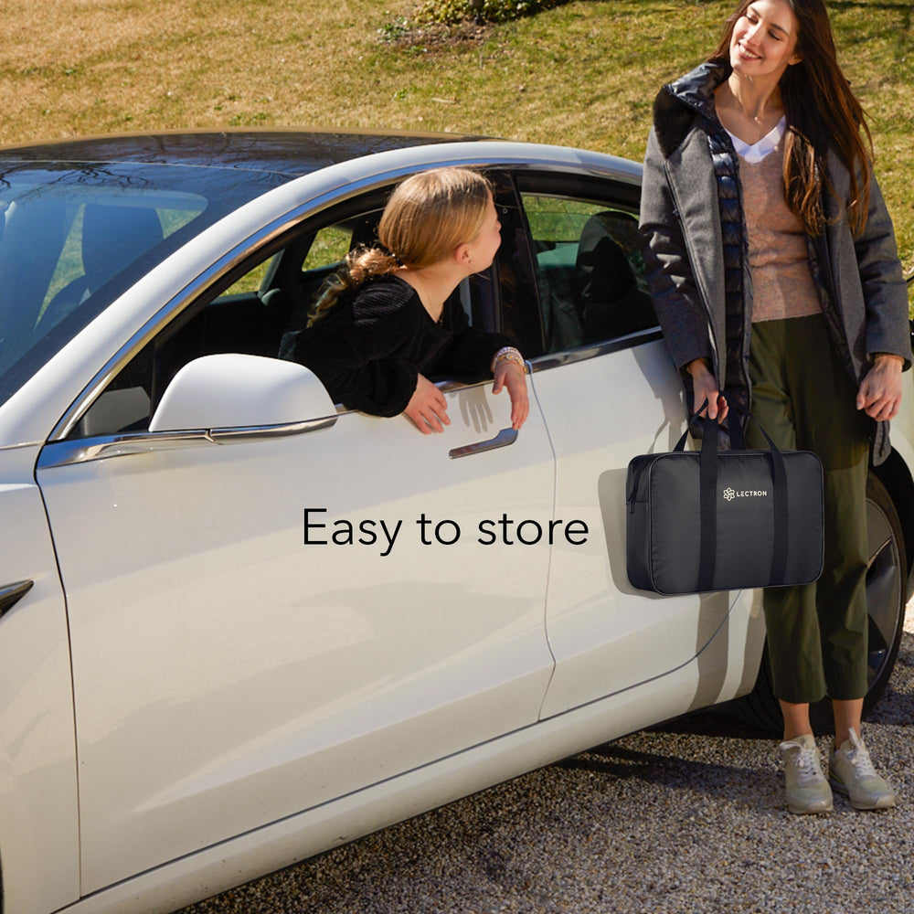 Lectron Level 1 charger compatible with Model S/X/Y and NACS EVs.