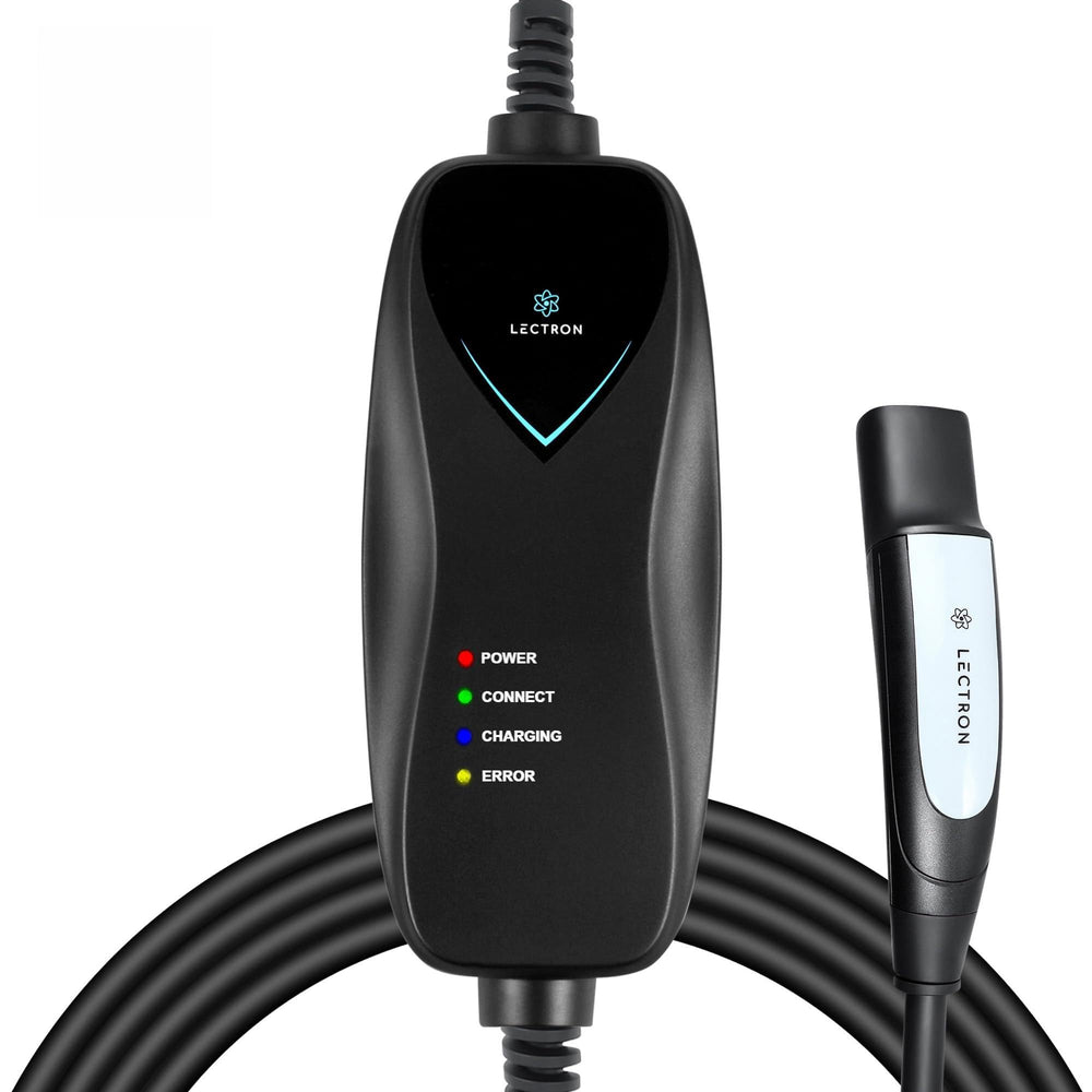 Lectron Level 1 Tesla Charger outlet view for easy home charging.