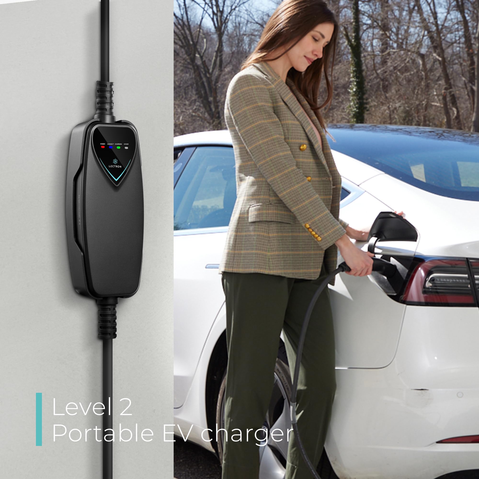 Lectron Level 2 Tesla Charger demonstrates compatibility with all Tesla models.