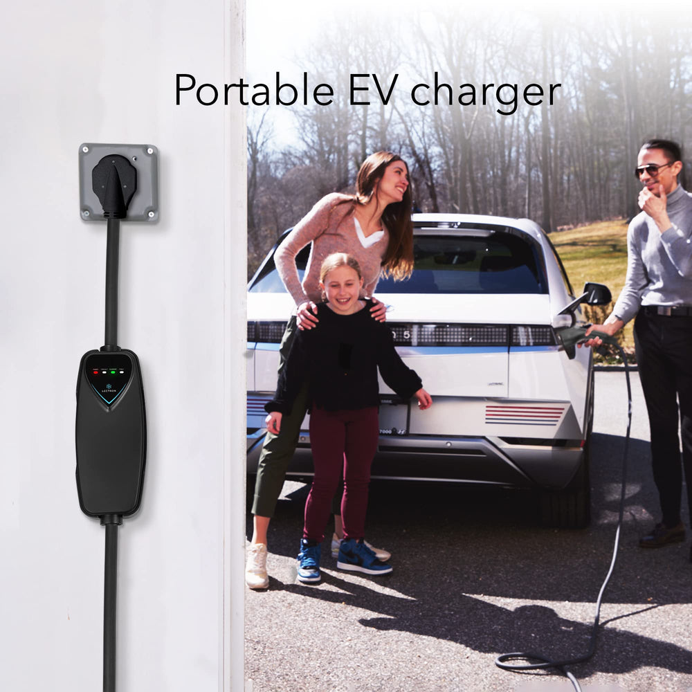 Lectron charger in durable carrying case for travel