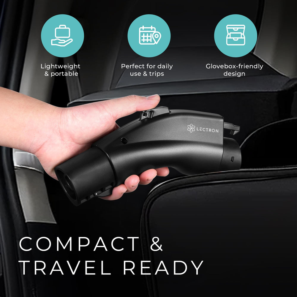 Durable Lectron NACS to J1772 adapter with reinforced housing for long-lasting use.