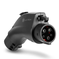 Lectron NACS to J1772 adapter in use with a Tesla charger for broader EV access.