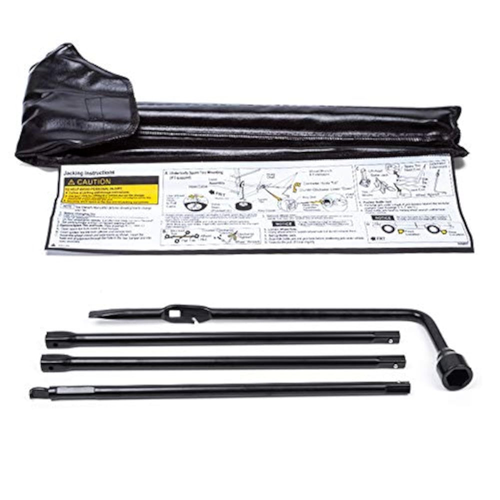 LECWOF spare tire tool kit bag kept in trunk for organized roadside changes