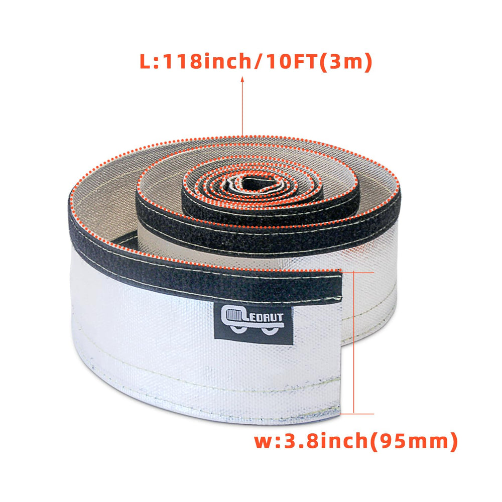 LEDAUT Heat Shroud Sleeve with hook-and-loop closure for quick, secure installation.