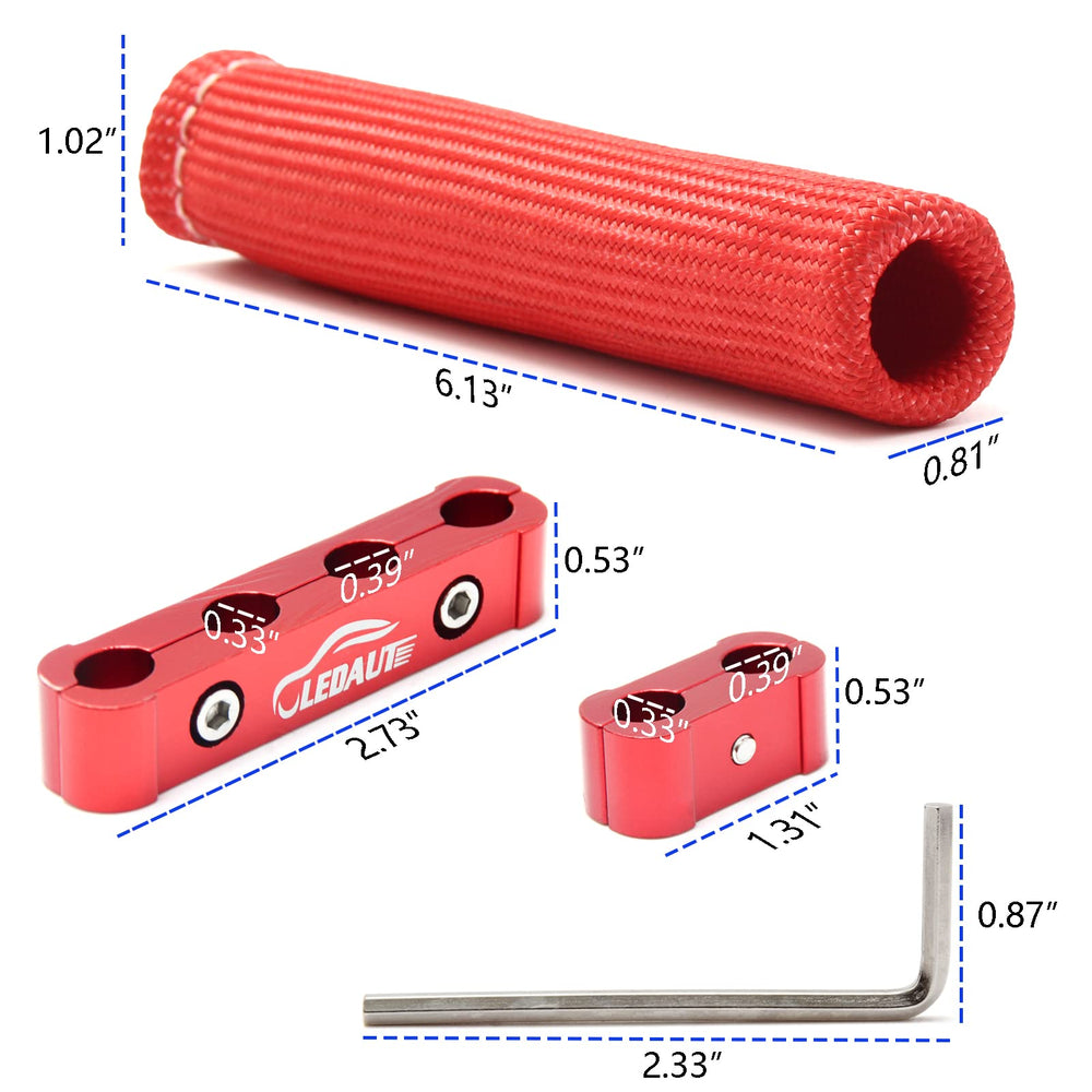 LEDAUT 6-inch heat sleeve pack of eight protects wires from extreme heat