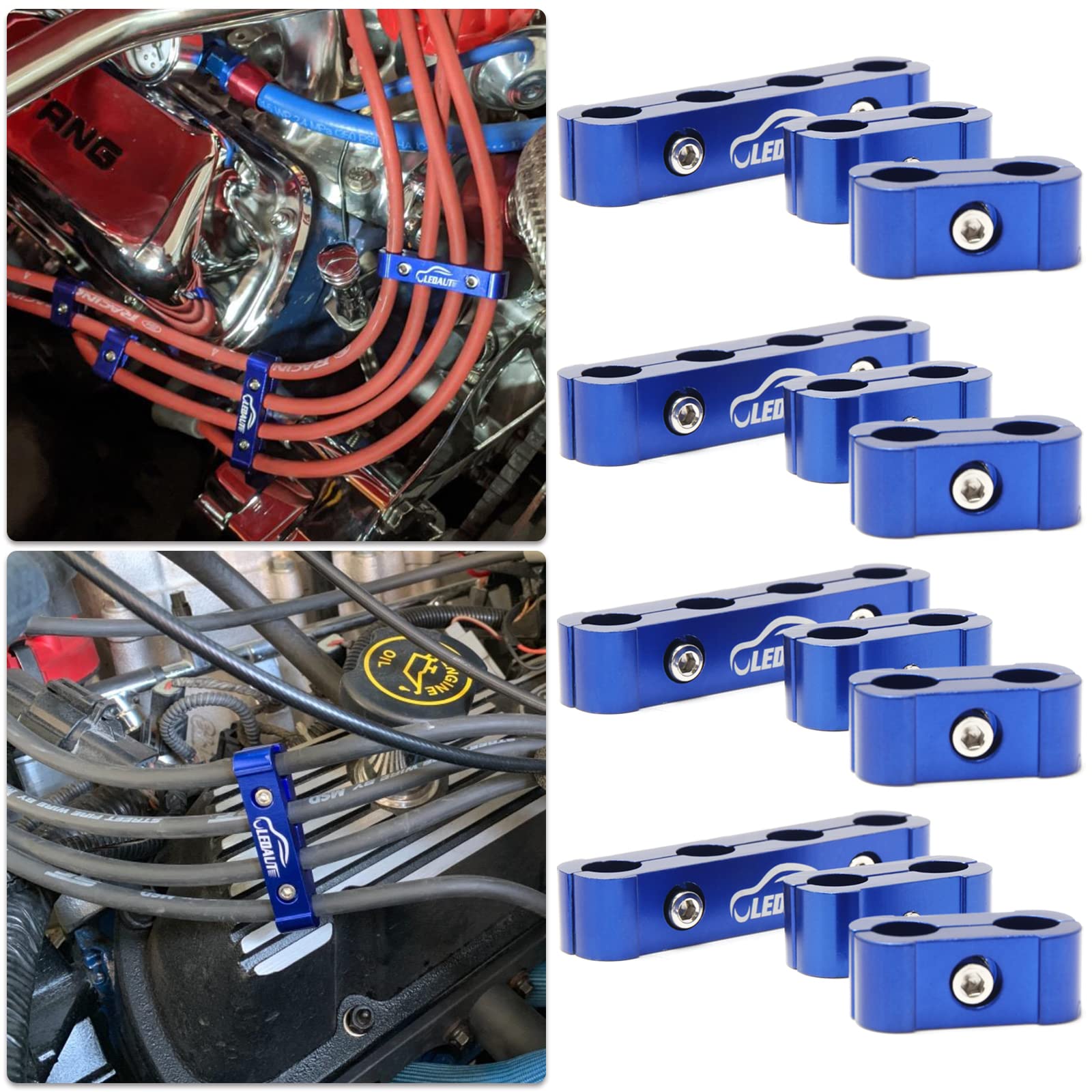 LEDAUT aviation aluminum wire separator keeps engine wiring organized