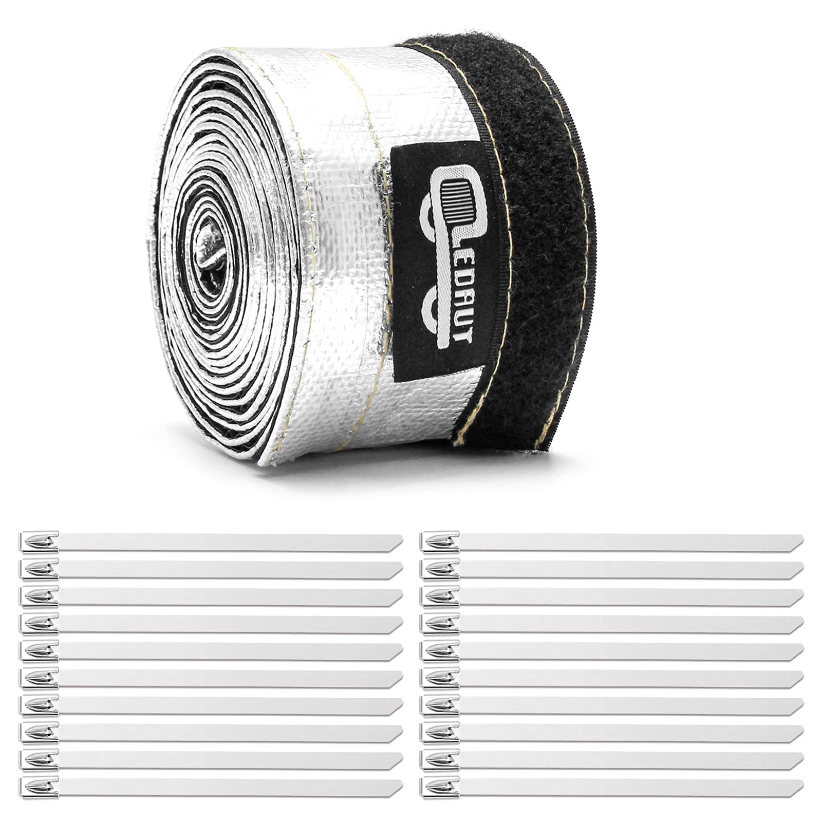 LEDAUT heat shield for half-inch ID fuel lines prevents heat transfer.