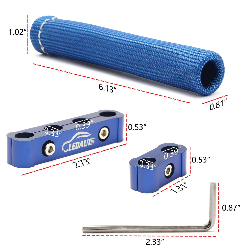 LEDAUT fiberglass spark plug wire sleeve provides heat protection for cables