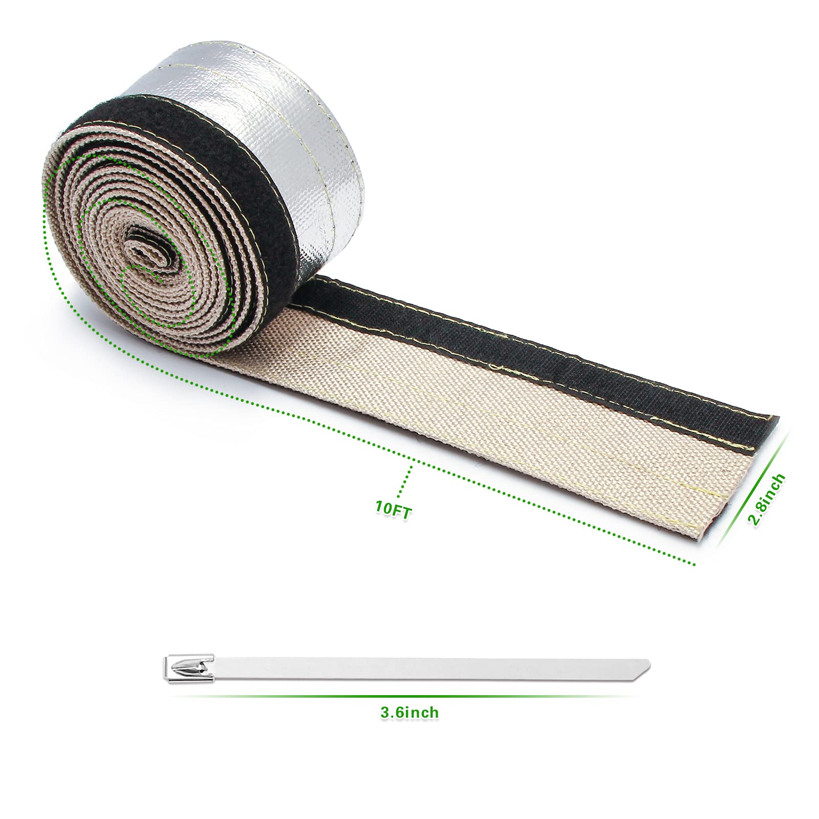 LEDAUT stainless steel cable ties secure components in high-heat environments.