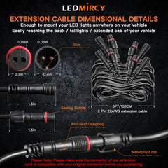 LEDMIRCY rock light connector with IP68 sealed ring to prevent moisture