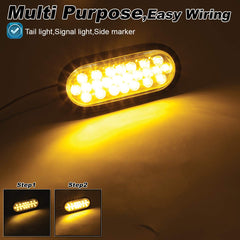 Ledvillage rear view marker with plug-socket installation guidance.