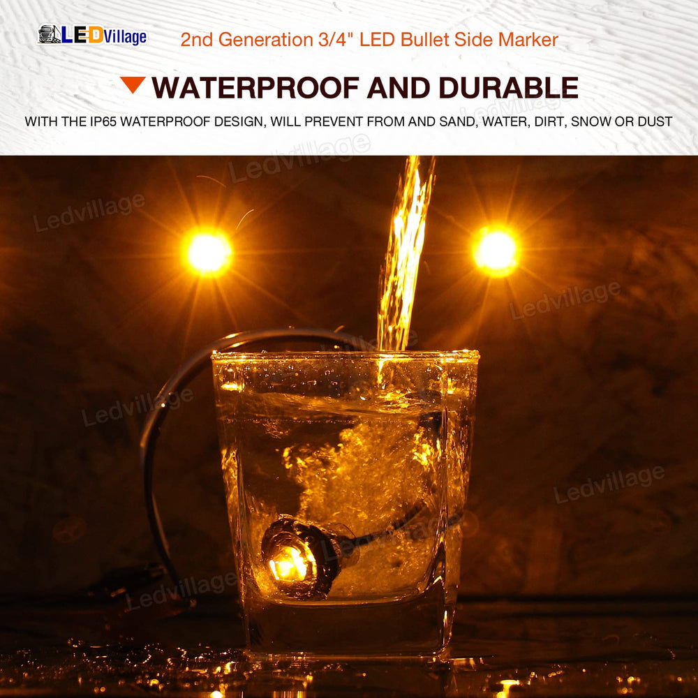 LedVillage end-wire installation with silicone seal for weatherproof wiring.
