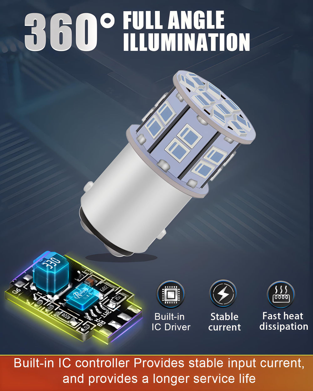 LEDYOTRY interchangeable bulbs for 7528, 2057 and 2357 sockets
