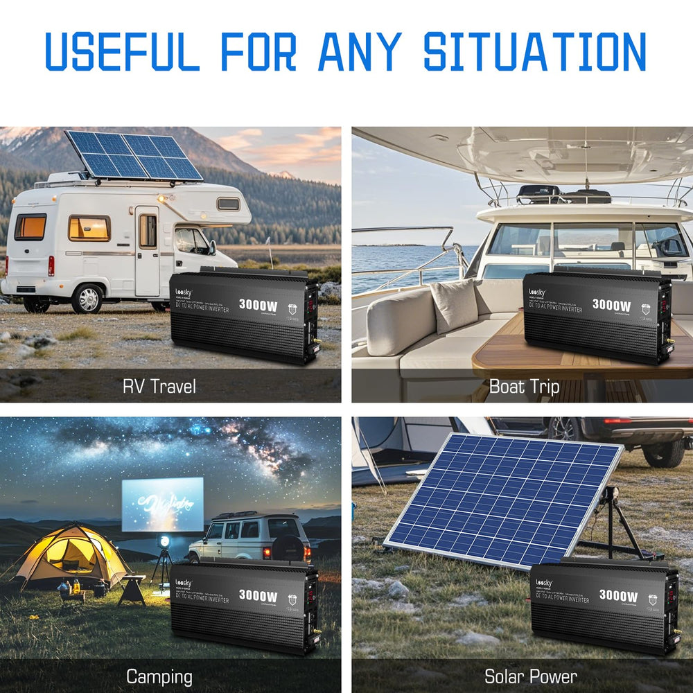 LEESKY included earth wire and 2ft cables simplify installation