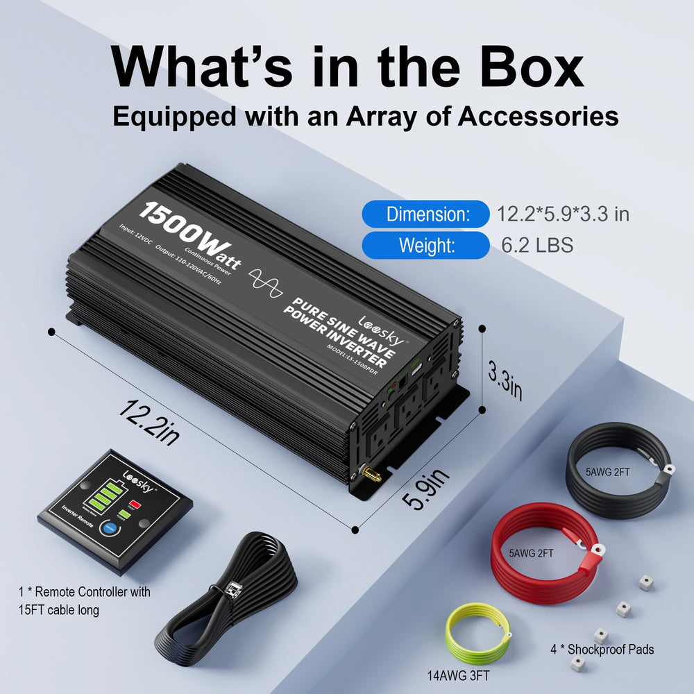 LEESKY compatible with lithium batteries and Starlink for off-grid versatility