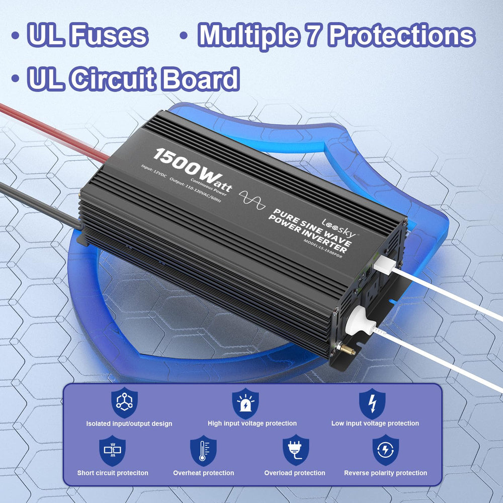 LEESKY UL-listed fuses and protections enhancing safe operation