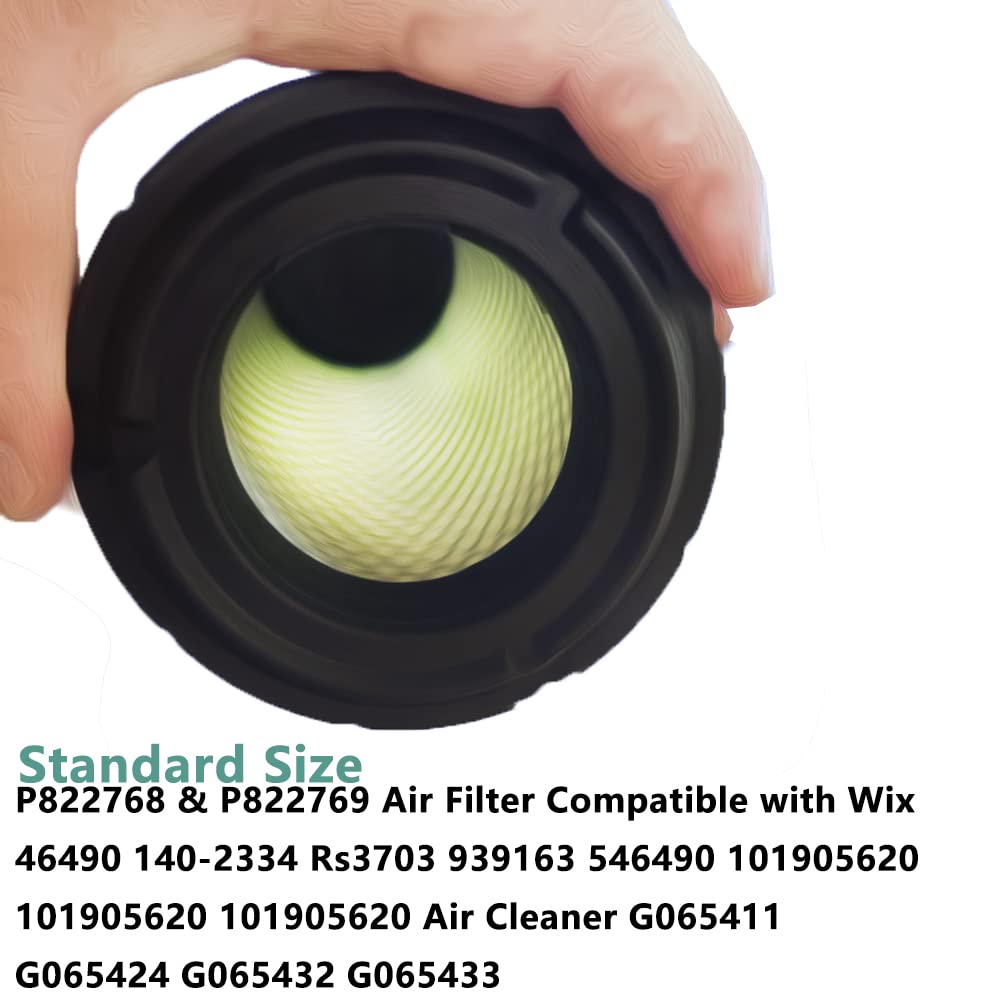 Leezhen air filter fitment test demonstrates secure housing for Donaldson P822768/P822769.