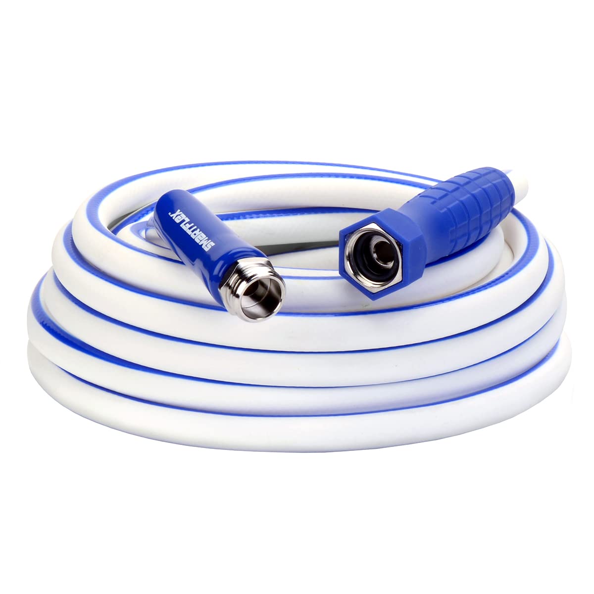 Legacy SmartFlex RV/Marine water hose 25ft in white, versatile for all-water hookups.