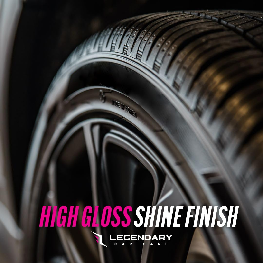 Legendary Gloss Dressing quick-dry formula dries to a clean finish.
