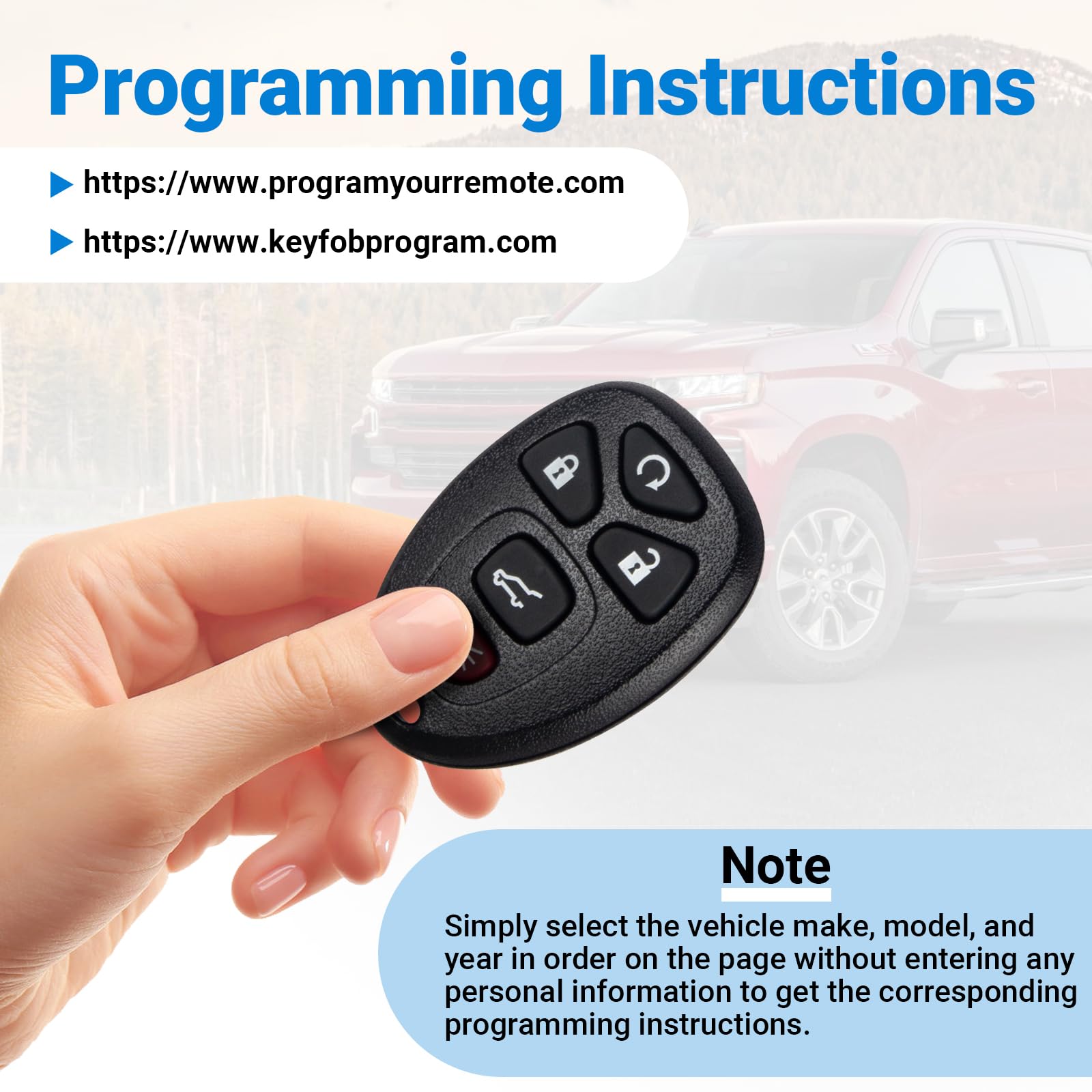 Lehicriar car keyfob for Cadillac Escalade SRX (2007-2014), dependable rebuild
