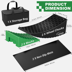 Anti-slip mats from LEIDGG boost traction between wheel and leveler.