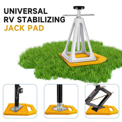 LEIDGG heavy duty rib construction jack pads are durable
