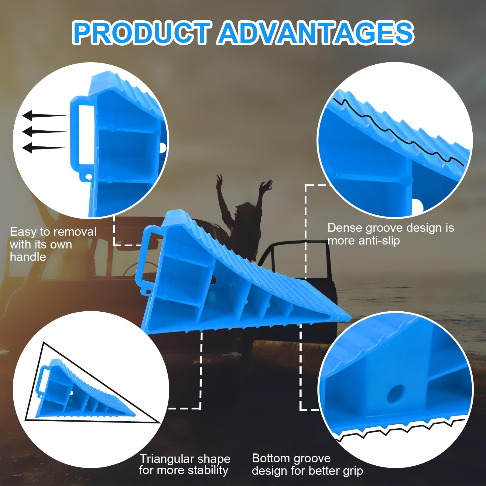 LEIDGG bright color improves visibility during setup and removal.