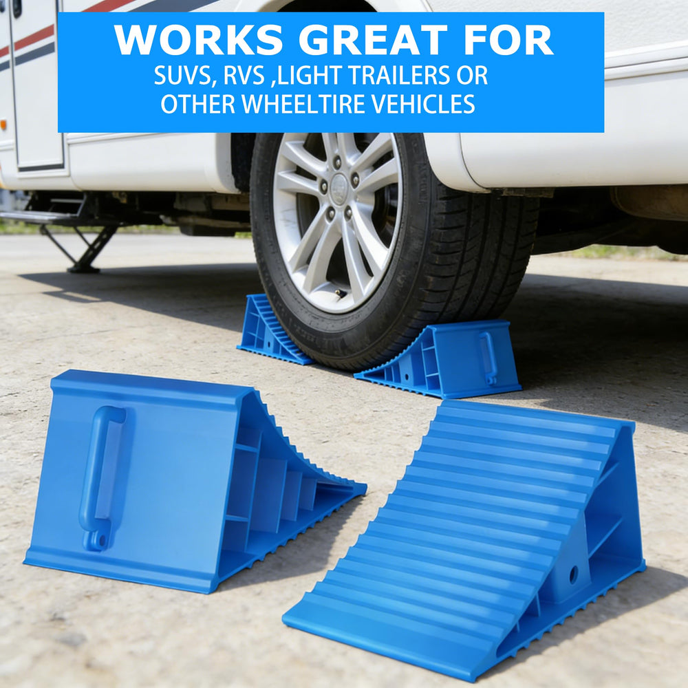 LEIDGG wheel chocks are compact and travel-friendly for road trips.
