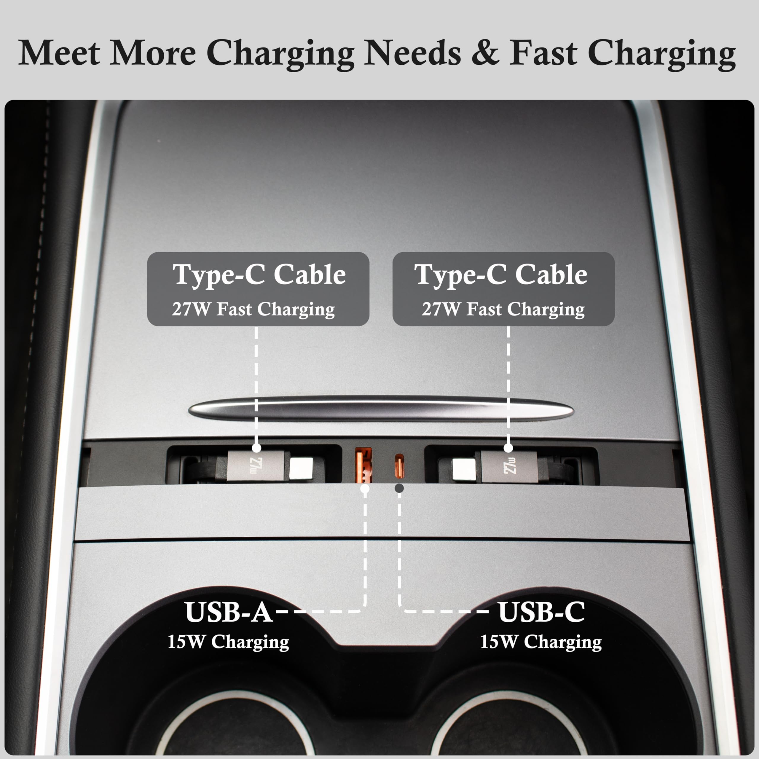Aluminium dust cover on the USB hub elevates the feel and protection.