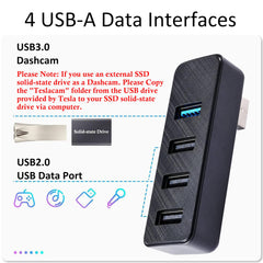 Leikaendi glovebox USB hub safety features for overcurrent and overheating protection