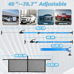 Leikius cargo bars with dividers installed for stabilized cargo separation during transit