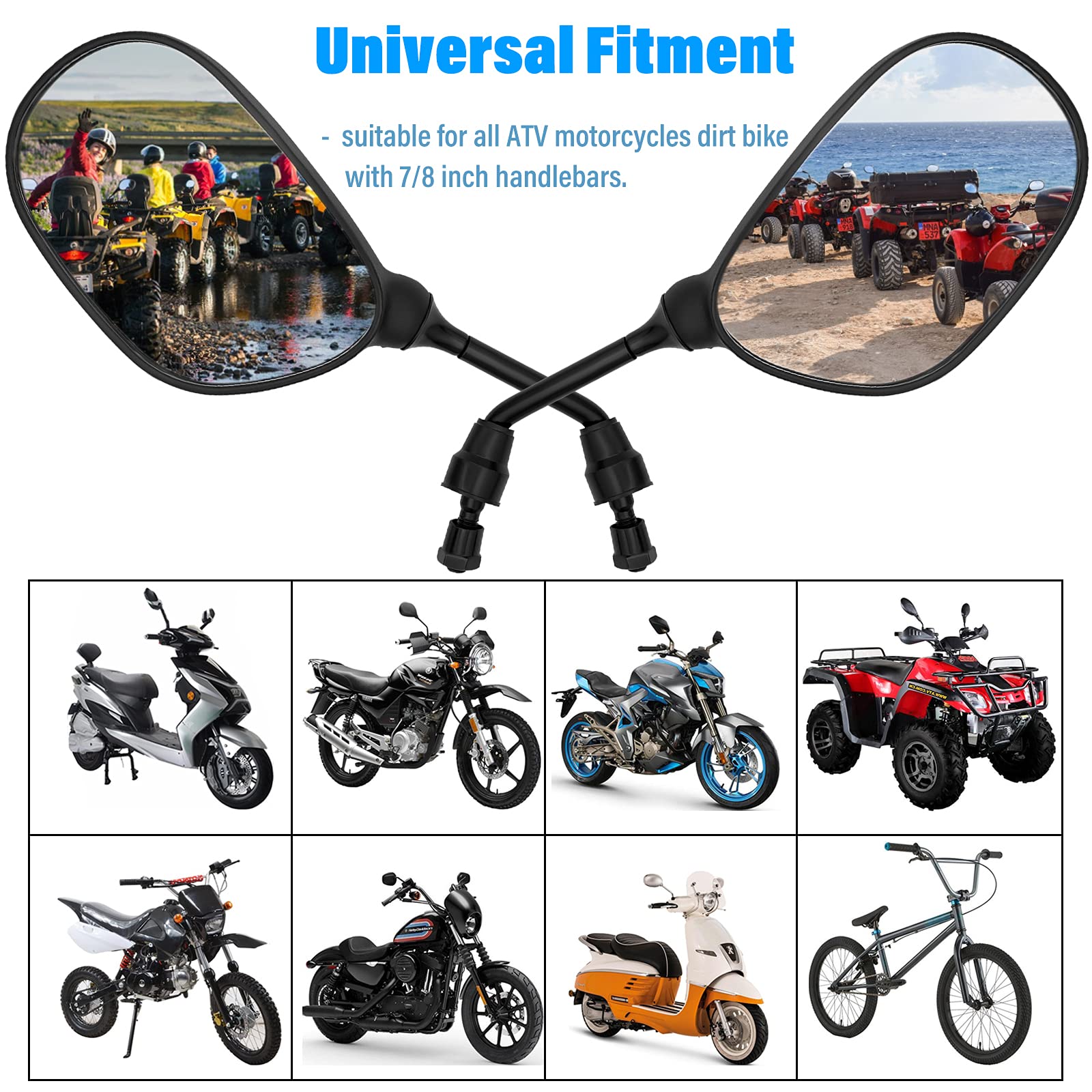 LEIMO KPARTS high-quality glass lens offers non-distorted reflections