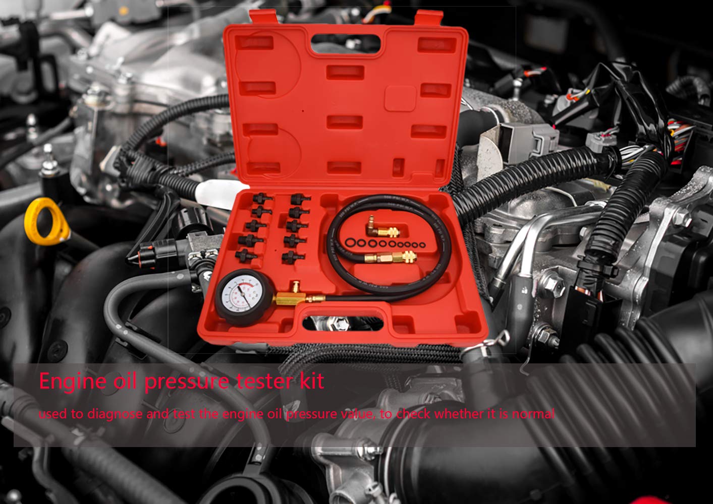 LEIMO KPARTS DIY auto tool supports versatile oil pressure testing scenarios.