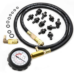 LEIMO KPARTS tester kit with 4ft reinforced hose for flexible diagnostics.