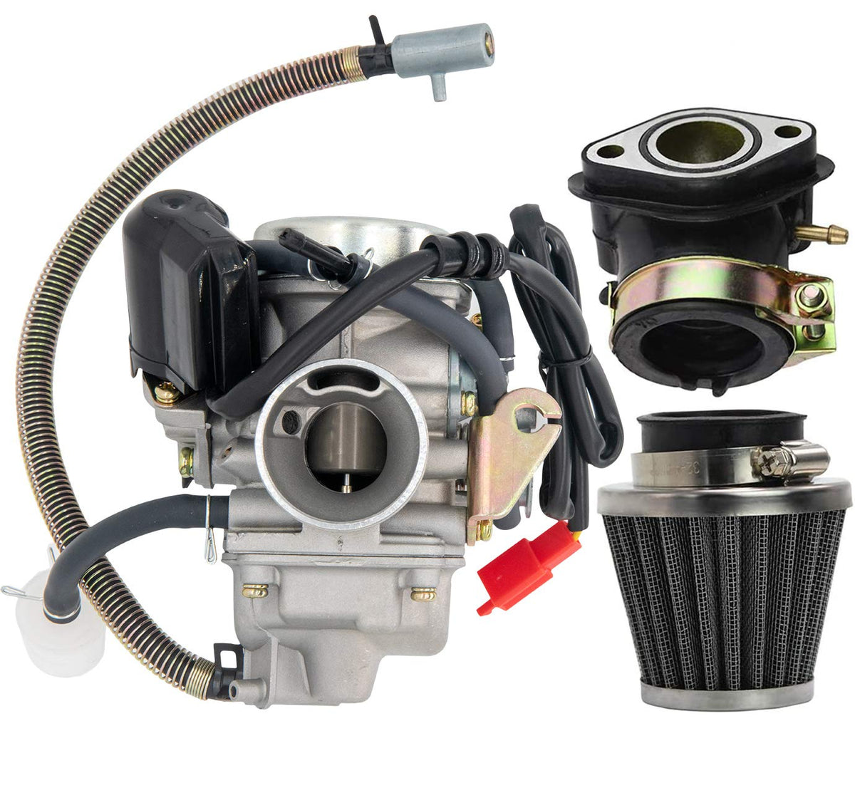 LEIMO KPARTS GY6 carburetor with air intake for smooth performance