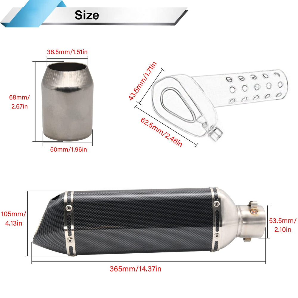 LEIMO KPARTS muffler with removable DB killer enables customizable sound.