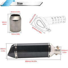LEIMO KPARTS muffler with removable DB killer enables customizable sound.