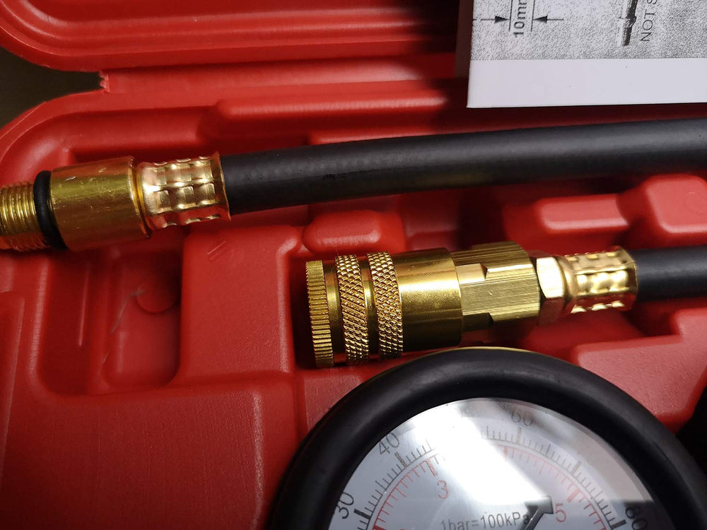 Pressure gauge and leakage gauge monitor engine health during testing